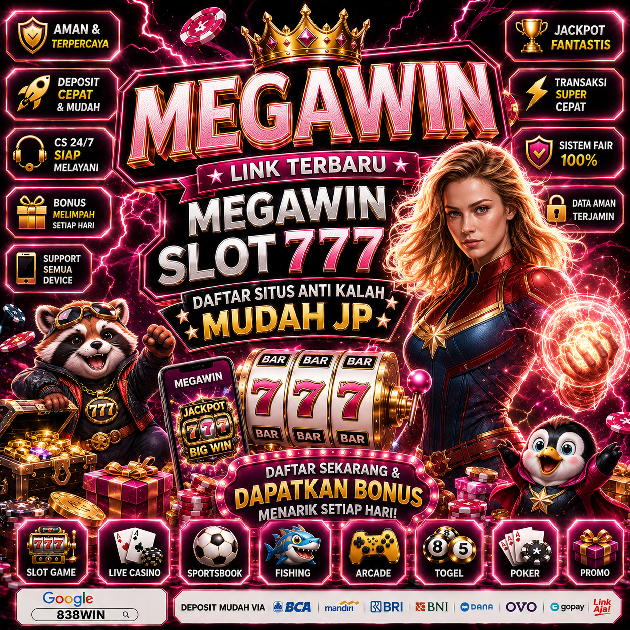 MEGAWIN ‡ Link Megawin Slot 777 Maker & Situs Terbaru Anti Kalah Mudah Jp